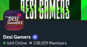 Desi Gamers Server Logo